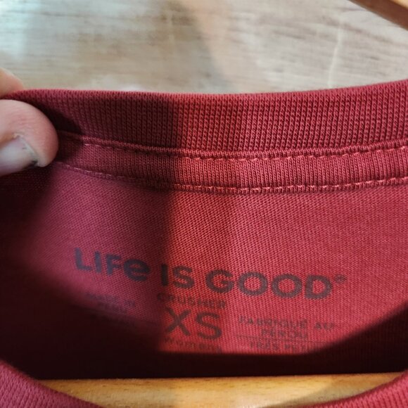 Life Is Good Dr Seuss Crusher Tee T-Shirt Max Christmas Holiday Red Men's XS - Picture 8 of 13